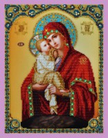 Р-187 набор икона Божией Матери "Почаевская" - 7Игл - наборы для вышивания крестом и бисером по низким ценам. 