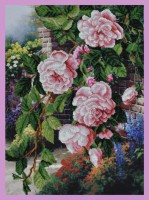 Р-233 Цветы в саду - 7Игл - наборы для вышивания крестом и бисером по низким ценам. 
