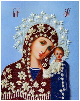 Набор для вышивания иконы Богородица Казанская - 7Игл - наборы для вышивания крестом и бисером по низким ценам. 