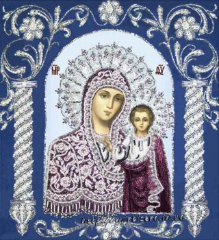БП-127  Богородица Казанская в рамке - 7Игл - наборы для вышивания крестом и бисером по низким ценам. 