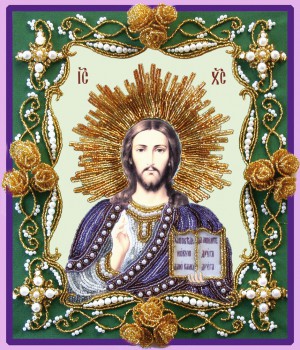 Набор для вышивания БП 146 Христос Вседержитель (Золотые розы) - 7Игл - наборы для вышивания крестом и бисером по низким ценам. 
