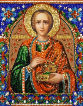 Набор БП-153 вышивания иконы Святой целитель Пантелеимон  - 7Игл - наборы для вышивания крестом и бисером по низким ценам. 